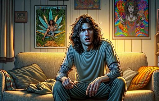 The player realizes he is out of weed.