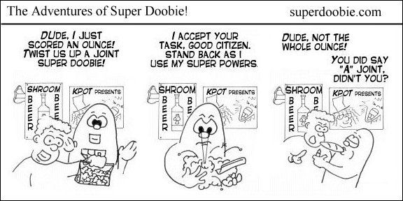 The Adventures of Super Doobie Comic Strip 1
